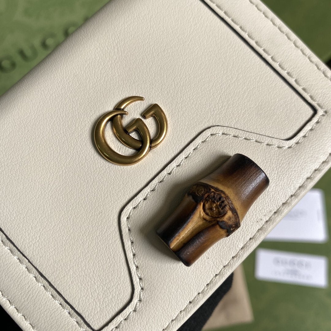 Monedero con detalle de bambú GUCCI