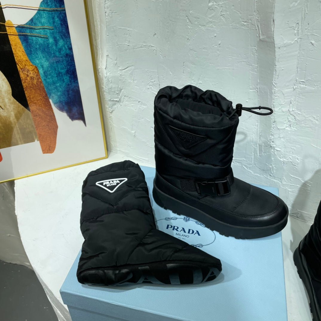 Botines en gabardina de Nylon PRADA