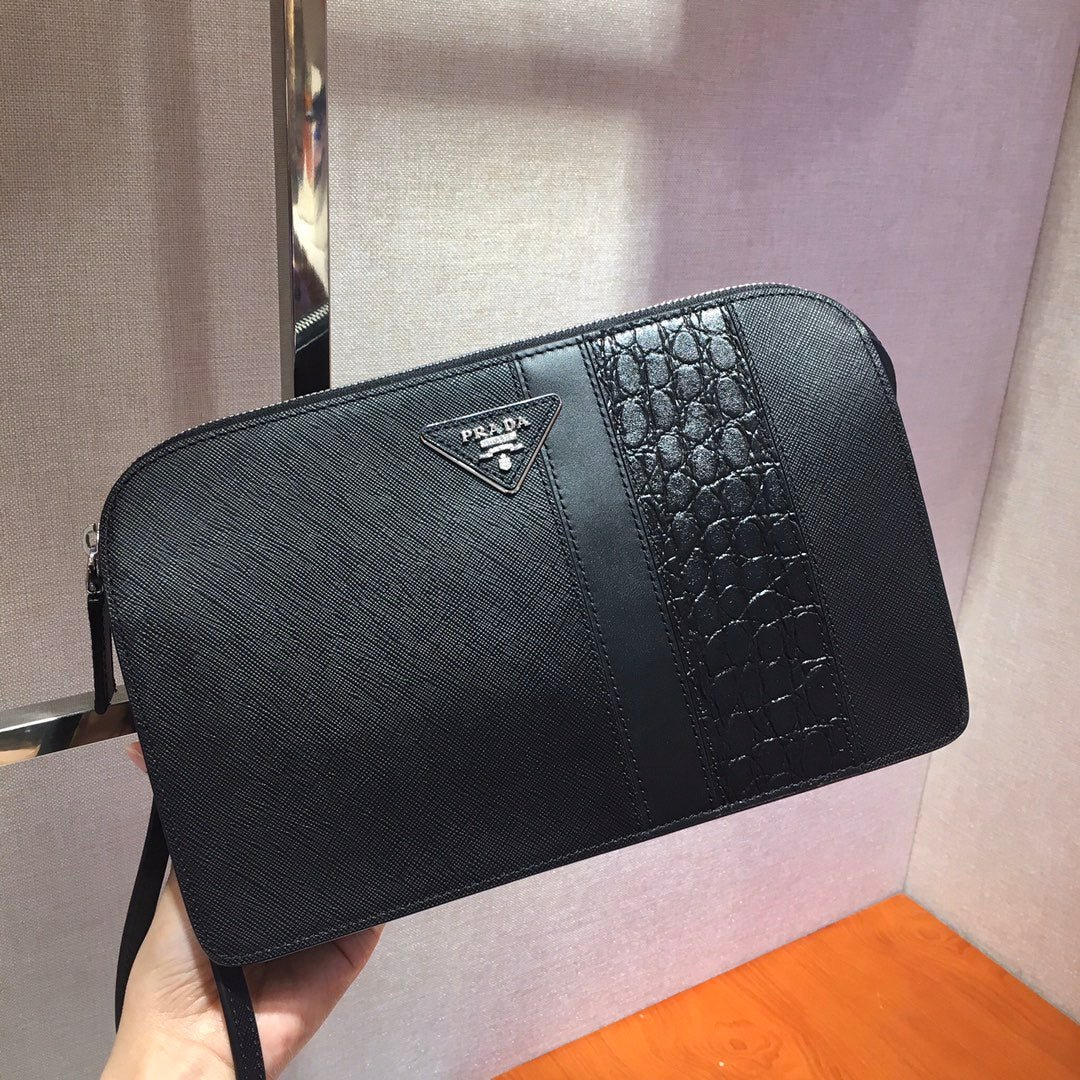 Bolso de mano de piel PRADA