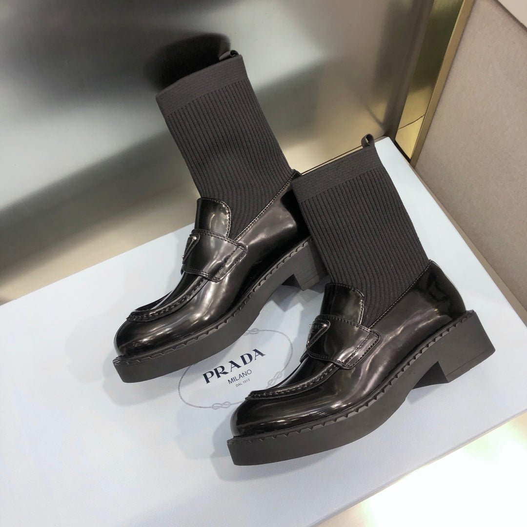 Mocasines de piel cepillada PRADA