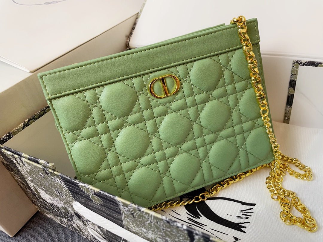 BOLSO DE MANO DIOR CARO CON CREMALLERA Y CADENA