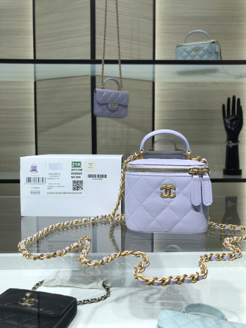 VANITY CASE PEQUEÑO CON CADENA CHANEL