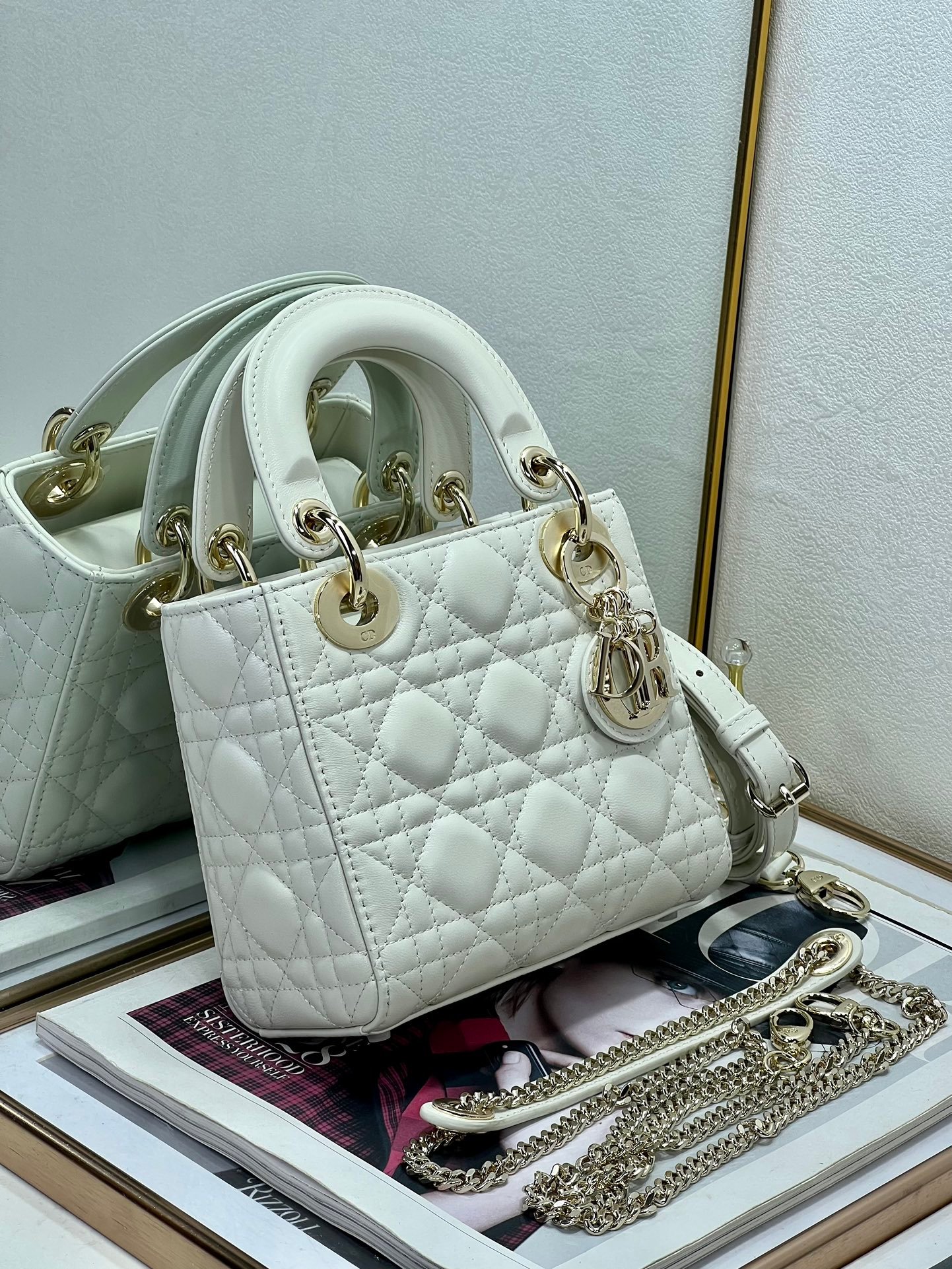 Bolso mini Lady Dior - Imagen 7