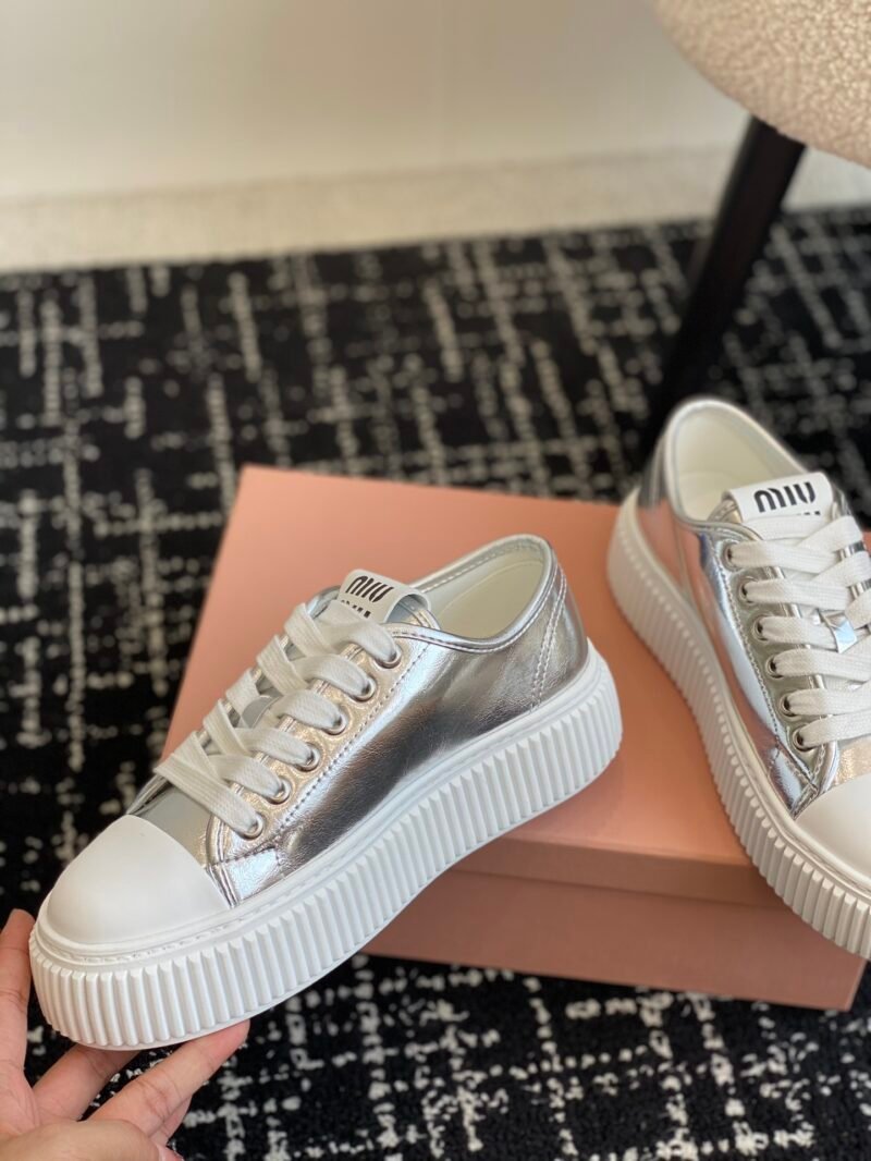 Zapatillas en piel Miu Miu - Imagen 5