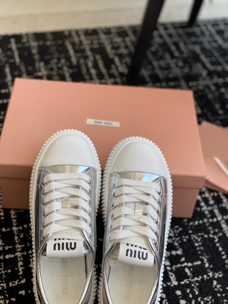 Zapatillas en piel Miu Miu - Imagen 6