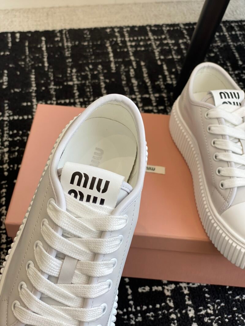 Zapatillas en piel Miu Miu - Imagen 7