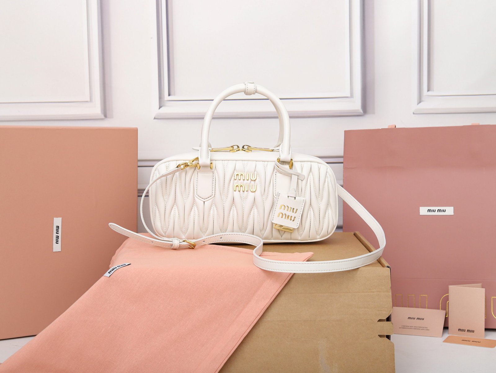 Bolso Arcadie de napa Matelassé Miu Miu