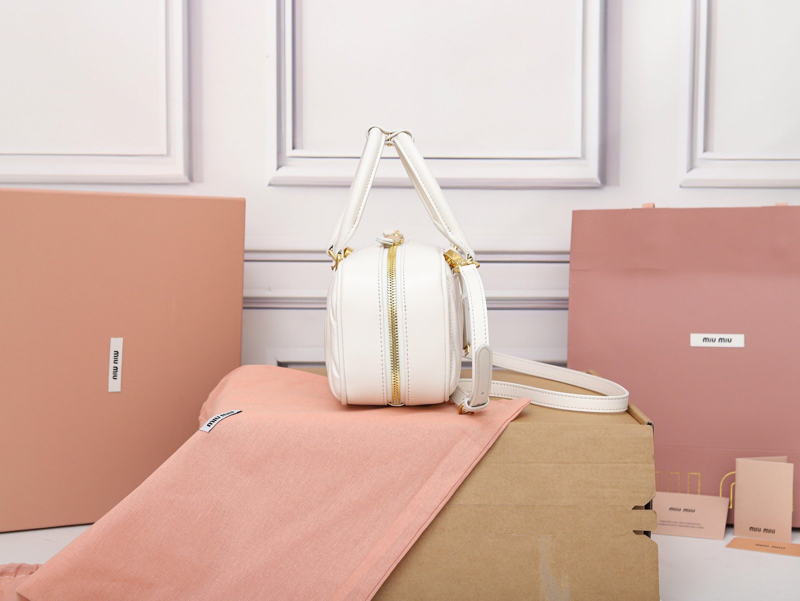 Bolso Arcadie de napa Matelassé Miu Miu - Imagen 3