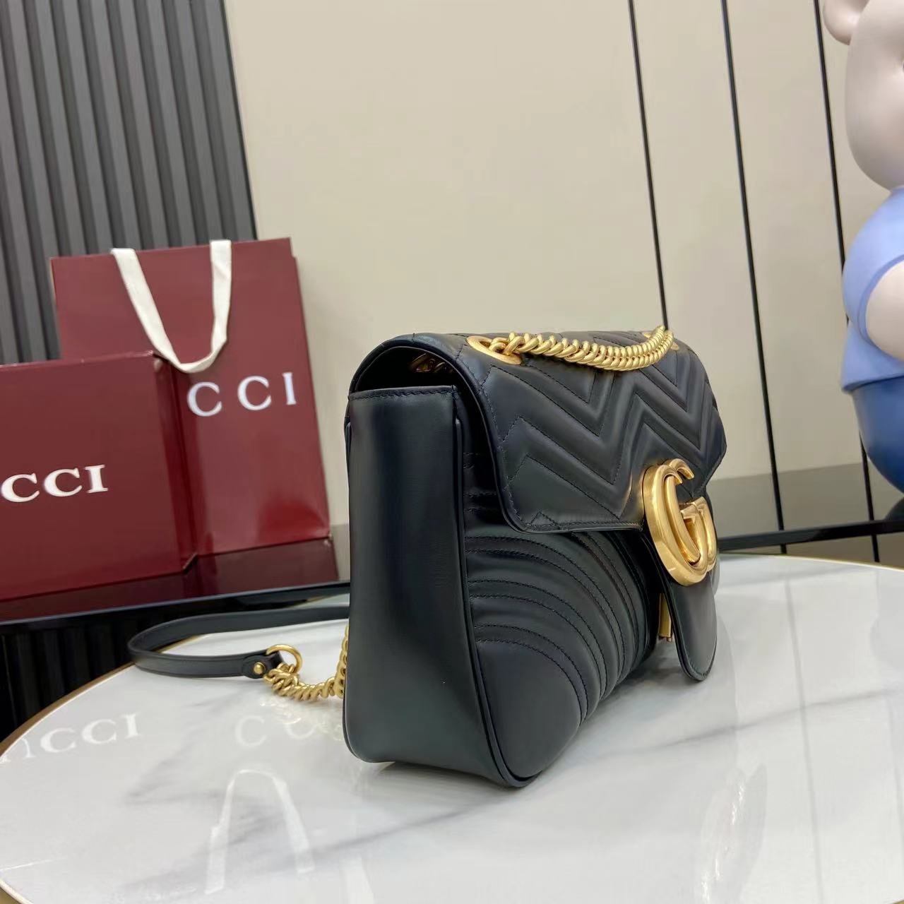Bolso de hombro GG Marmont tamaño grande Gucci - Imagen 2