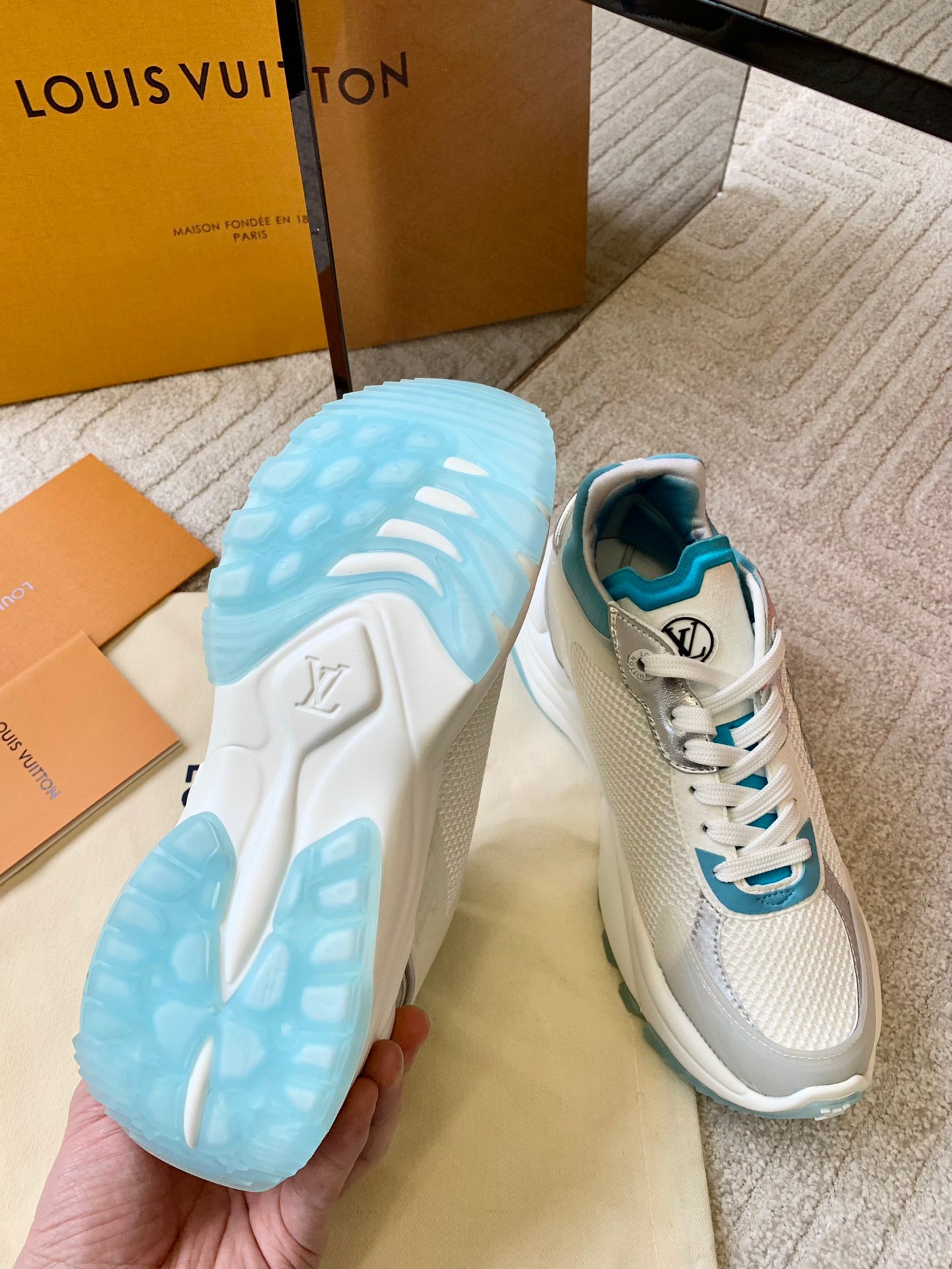 Zapatilla Run 55 Trainers Louis Vuitton - Imagen 7