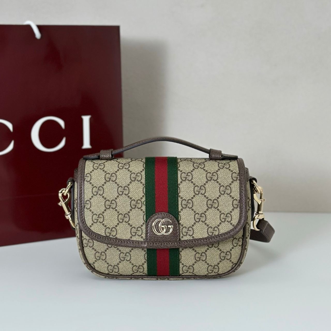 Bolso de mano Ophidia pequeño Gucci