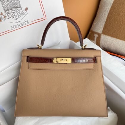 Bolso Kelly 28 Hermes (Hecho a mano)