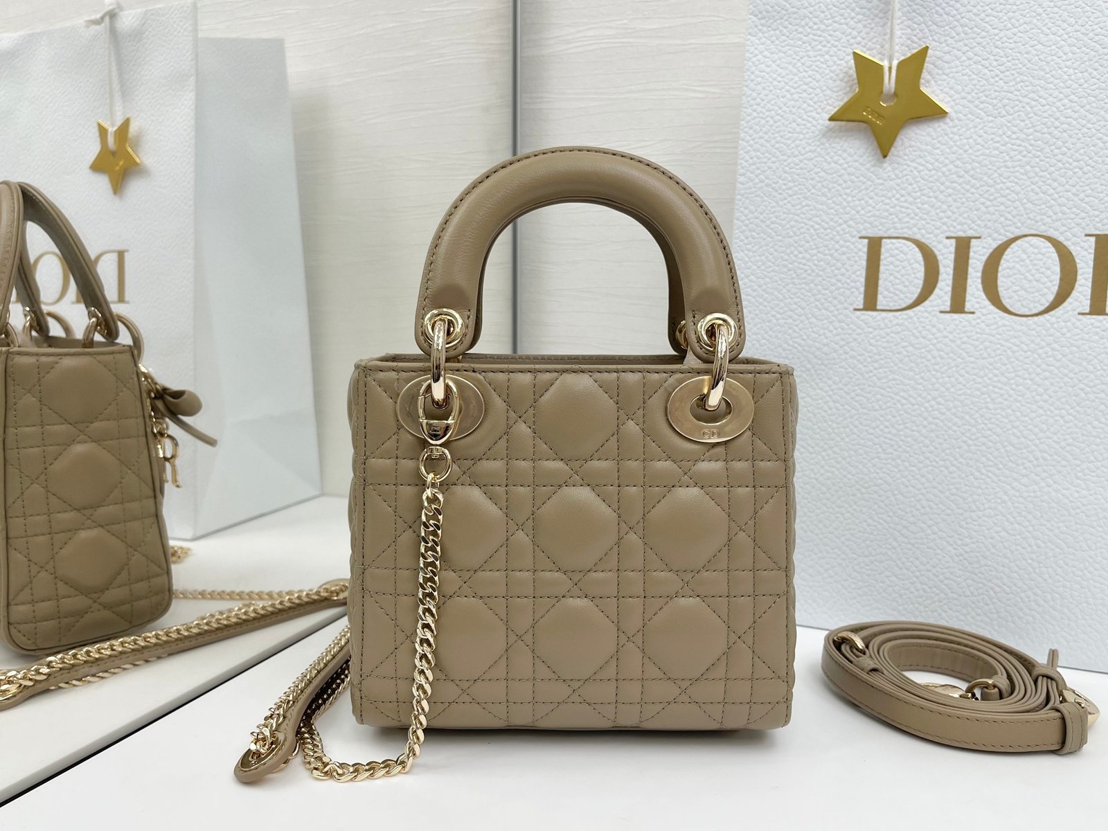 Bolso mini Lady Dior - Imagen 3
