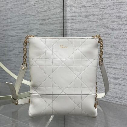 Bolso vertical pequeño Dior Trianon con cadena