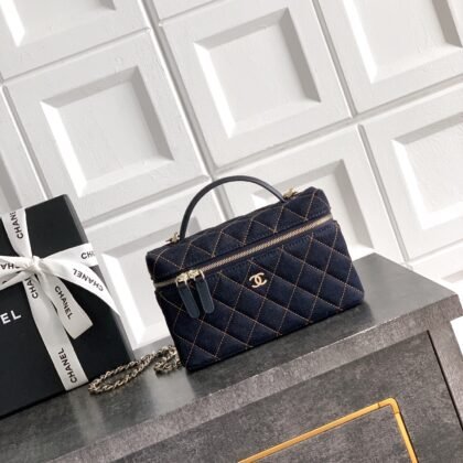 Bolso Vanity alargado con cadena Chanel