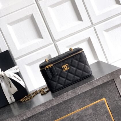 Bolso Vanity alargado con cadena Chanel