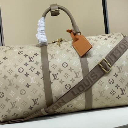 Bolsa de viaje Keepall 50 con bandolera Louis Vuitton